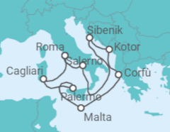 Itinerario della crociera Italia, Malta, Grecia, Montenegro - Princess Cruises