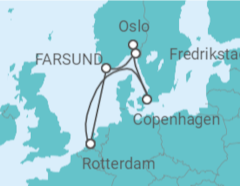 Itinerario della crociera Svezia, Danimarca, Norvegia - Holland America Line