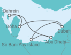 Itinerario della crociera Crociera Qatar, Emirati Arabi + Soggiorno a Dubai - MSC Crociere