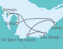 Itinerario della crociera Emirati Arabi, Qatar - MSC Crociere