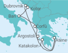 Itinerario della crociera Grecia, Croazia, Montenegro, Italia - Celestyal Cruises Itinerario della crociera Grecia, Croazia, Montenegro, Italia - Celestyal Cruises