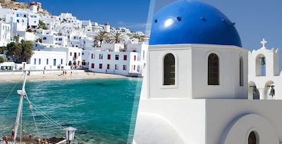 Mykonos e Santorini in aereo Mykonos e Santorini in aereo