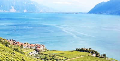 Percorso lungo il Lago di Ginevra ai piedi delle Alpi Percorso lungo il Lago di Ginevra ai piedi delle Alpi