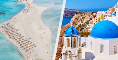 Creta e Santorini in aereo