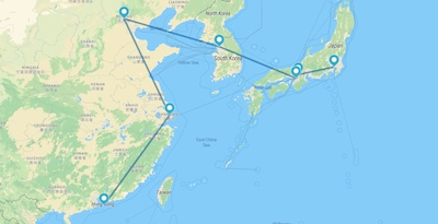 Tokyo, Kyoto, Osaka, Seul, Pechino, Shanghai e Hong Kong Tokyo, Kyoto, Osaka, Seul, Pechino, Shanghai e Hong Kong