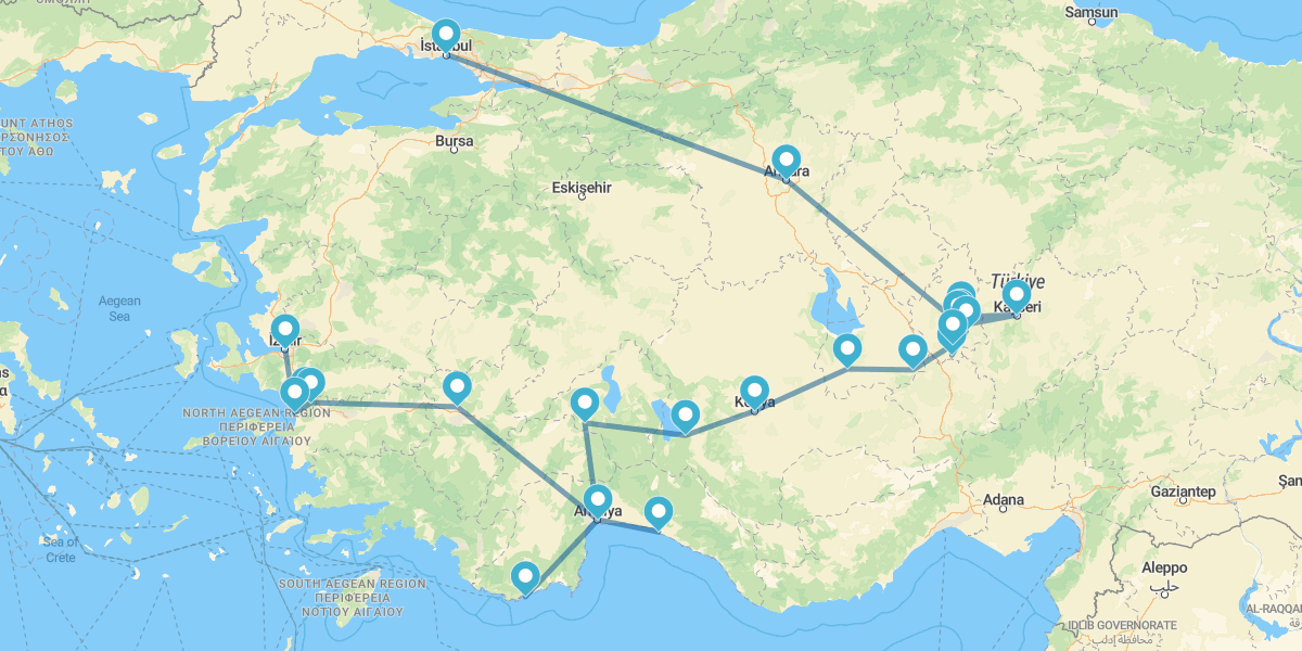 Percorso della grande Turchia