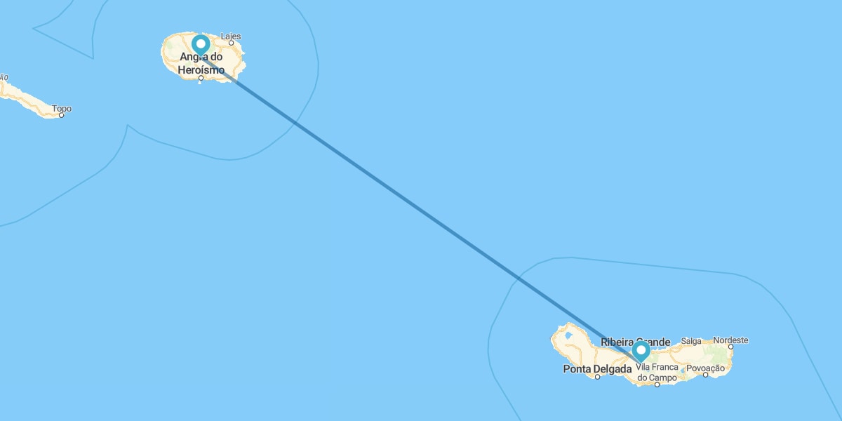 Terceira e São Miguel in aereo