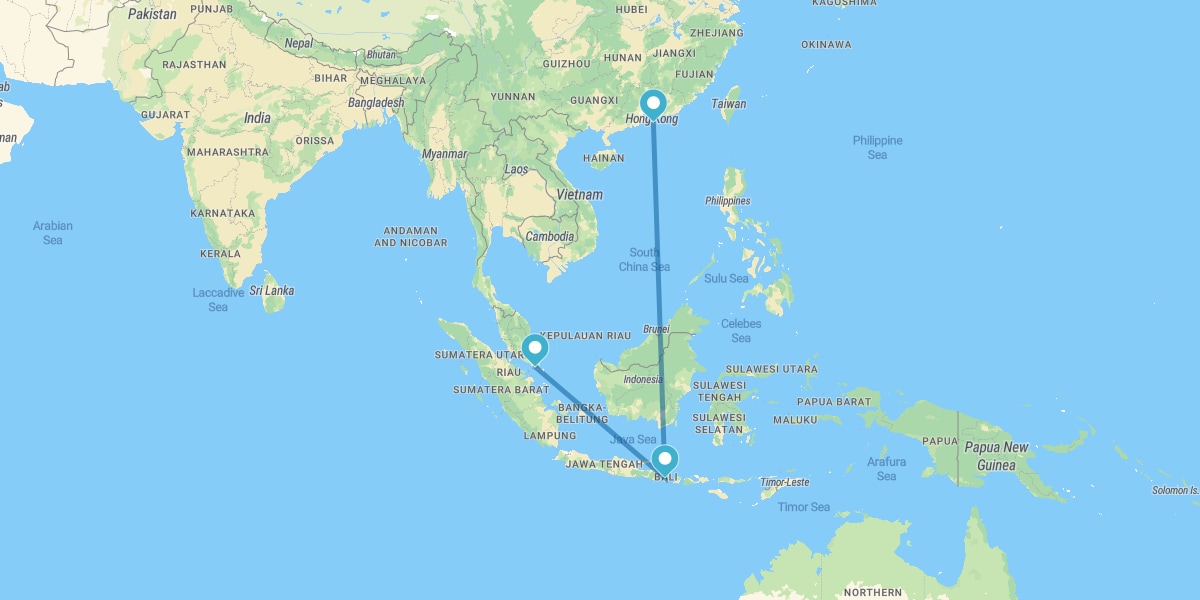 Hong Kong, Bali e Singapore