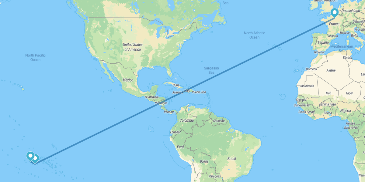 Parigi, Tahiti e Bora Bora