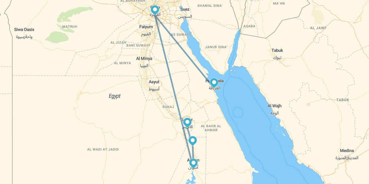 Il Cairo, Crociera 4 notti e Hurghada