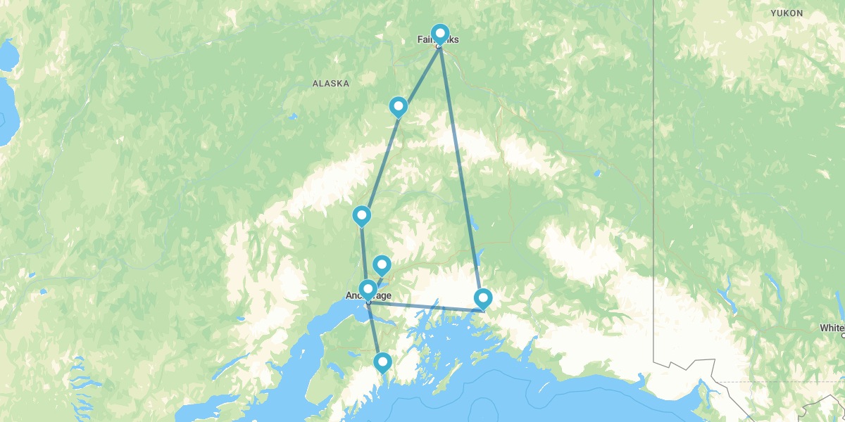 Percorso alla scoperta dell'Alaska