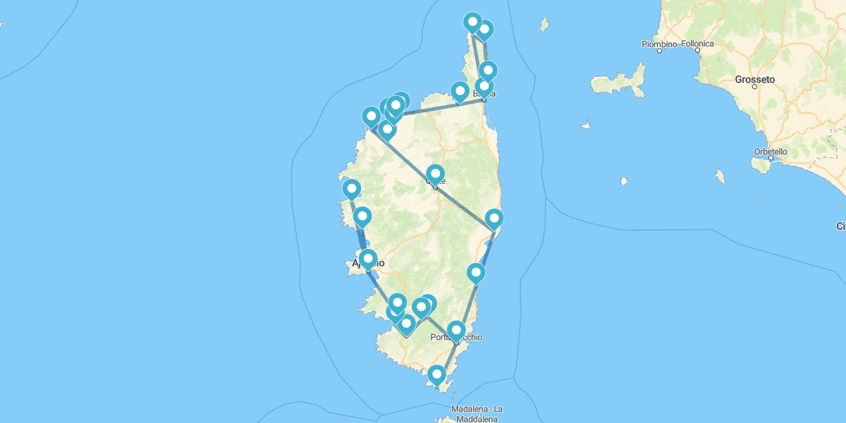 Percorso attraverso l'Isola della Bellezza