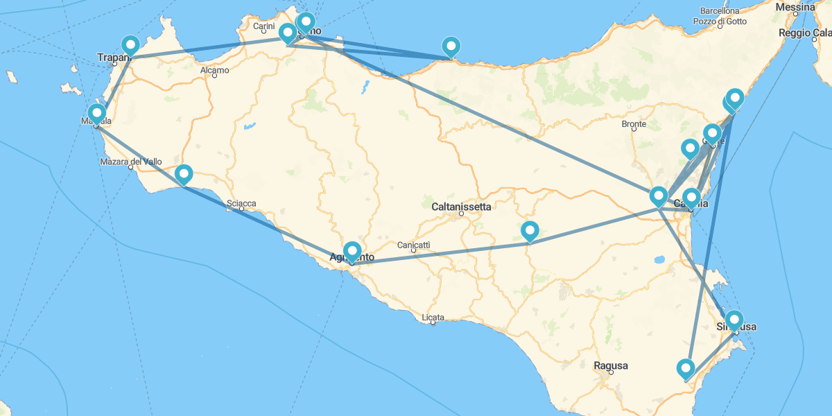 Sicilia da Catania con Costa Orientale