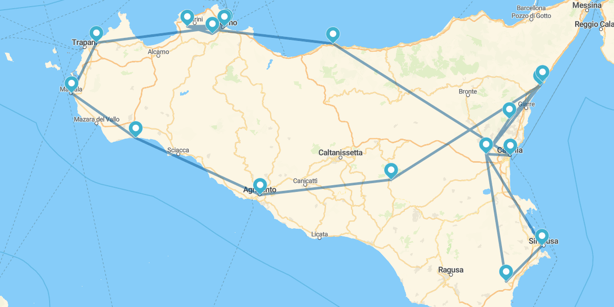 Sicilia da Palermo con Costa Occidentale