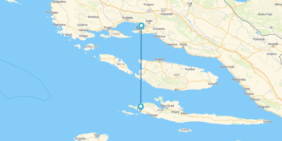 Spalato e Hvar in traghetto