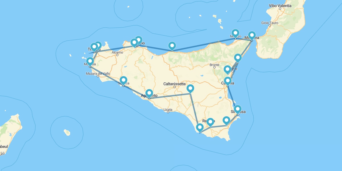 Percorso completo della Sicilia eterna