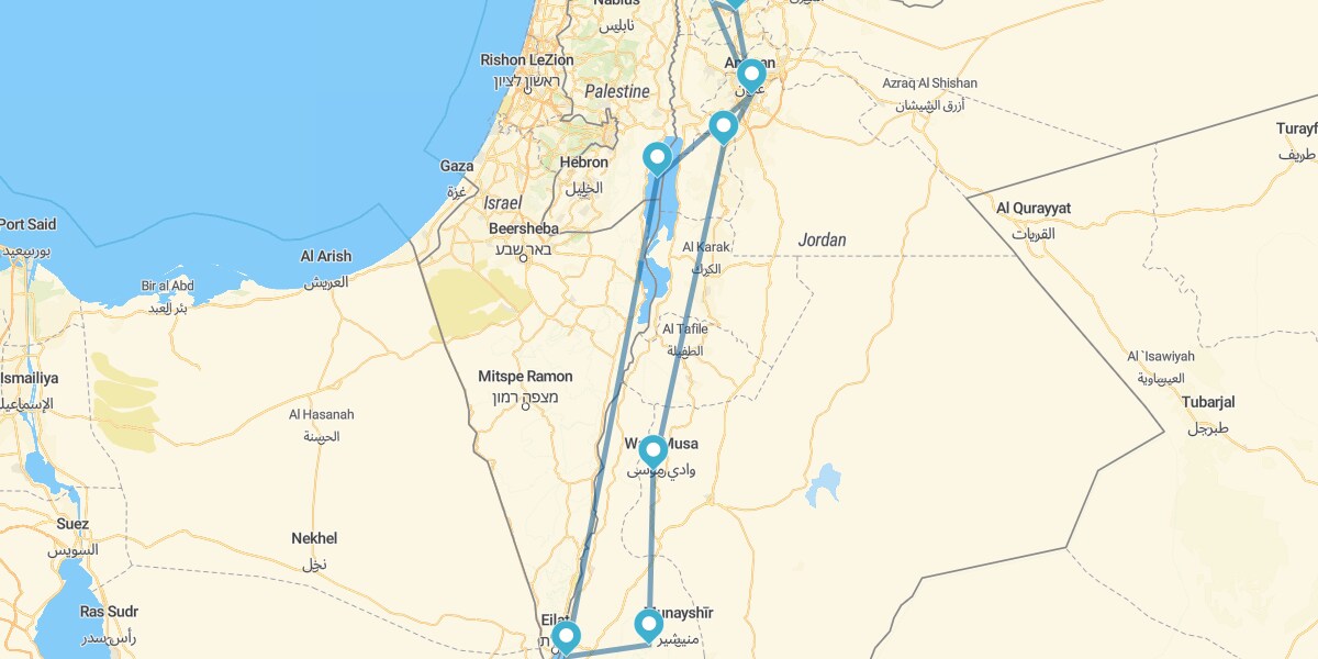 Percorso nel Regno Hashemita