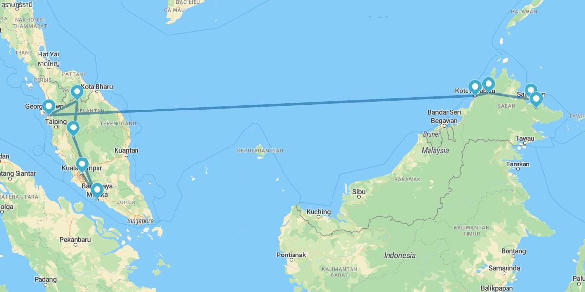 Malesia Peninsulare e Borneo