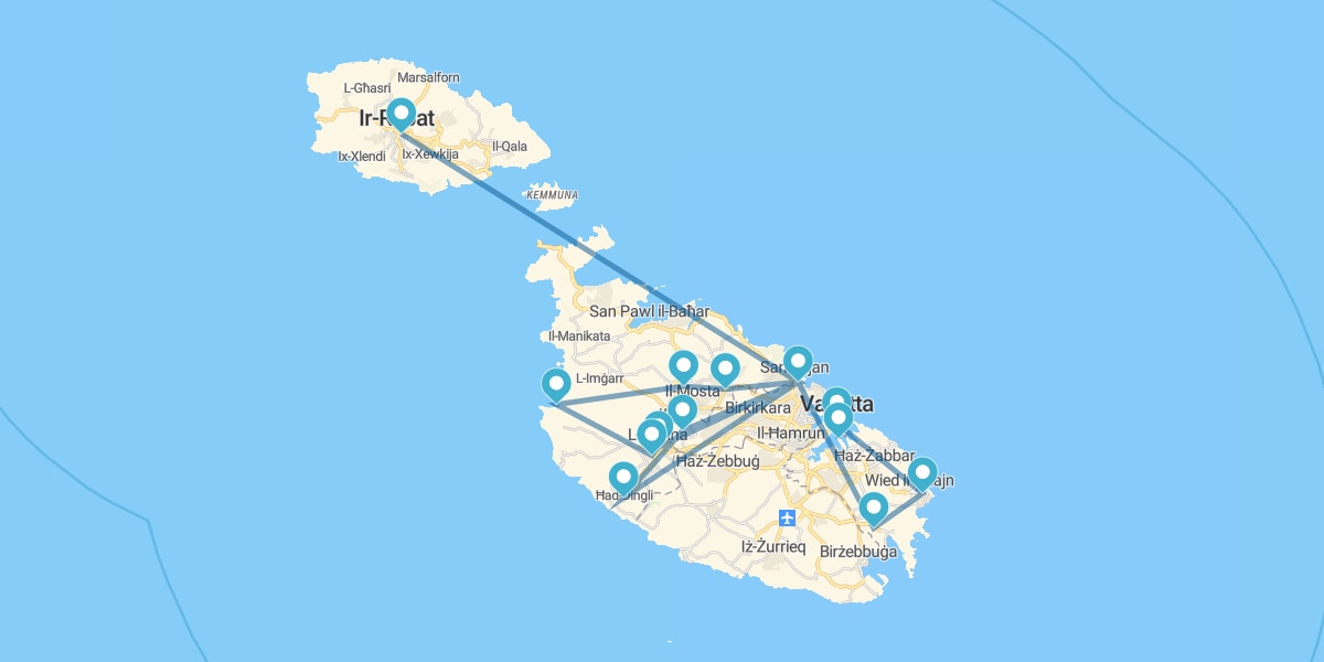 Percorso attraverso le Isole dei Cavalieri dell'Ordine di Malta II