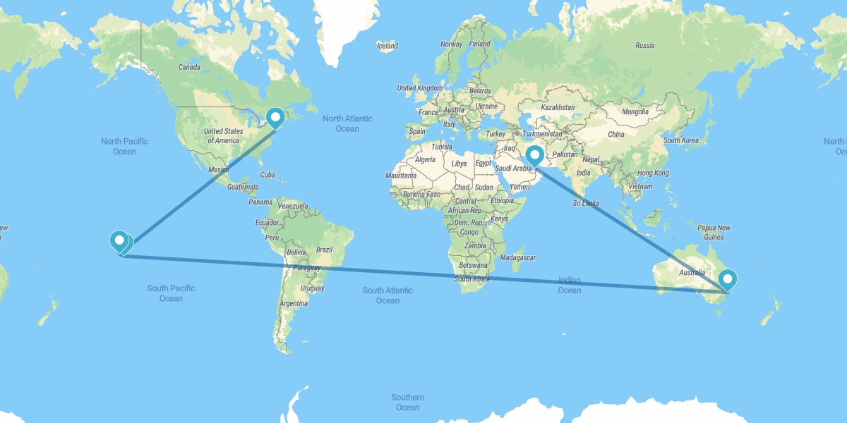 Dubai, Sydney, Polinesia Francese e New York