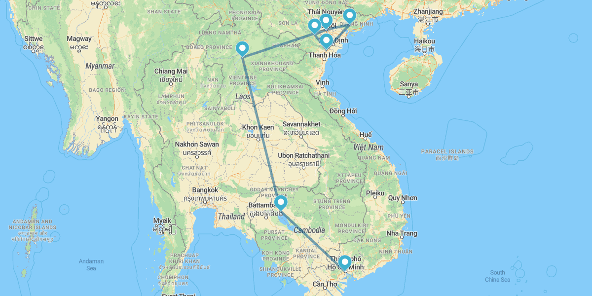 Vietnam con Mai Chau, Cambogia e Laos