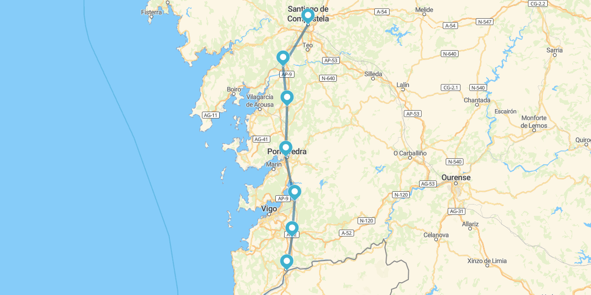 Cammino di Santiago a piedi: da Tui a Santiago di Compostela