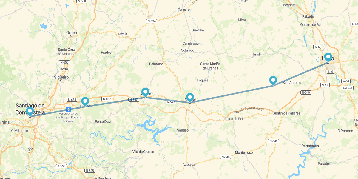 Cammino di Santiago a piedi: da Lugo a Santiago di Compostela