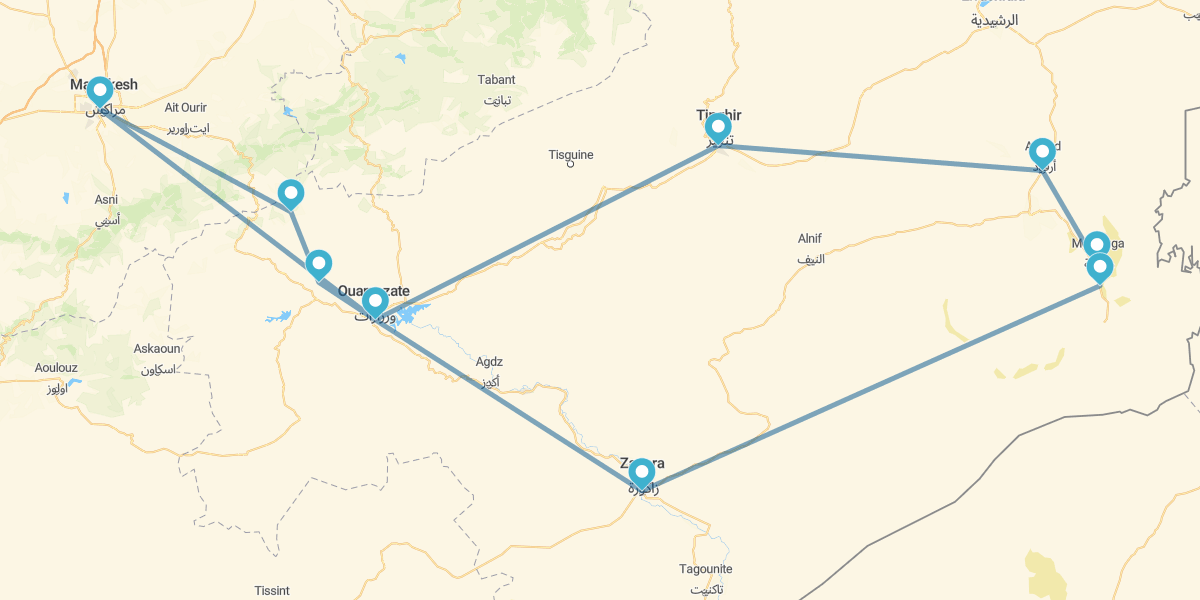 Sud del Marocco e kasbah in 4x4