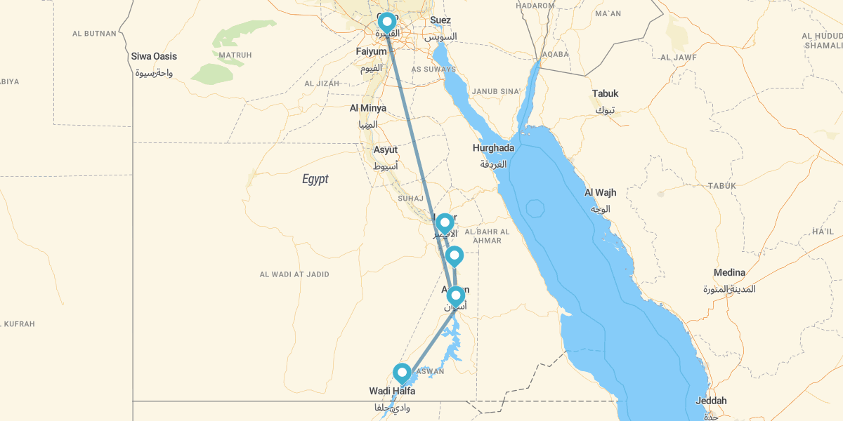 Il Cairo e Crociera di 4 notti Low Cost con Abu Simbel