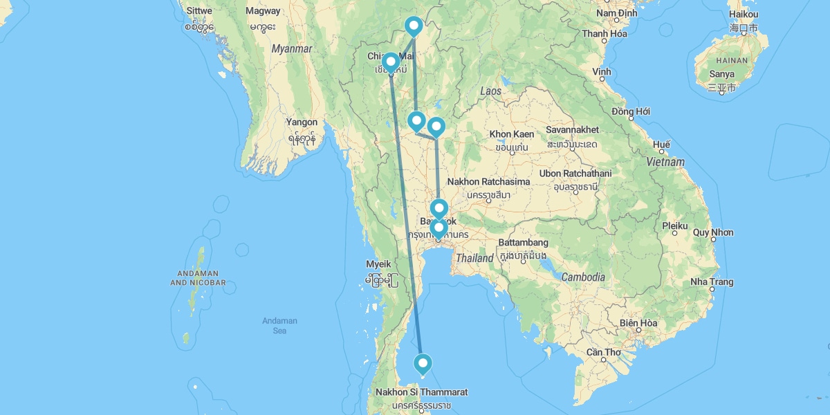 Da Bangkok al Nord della Thailandia e Koh Samui