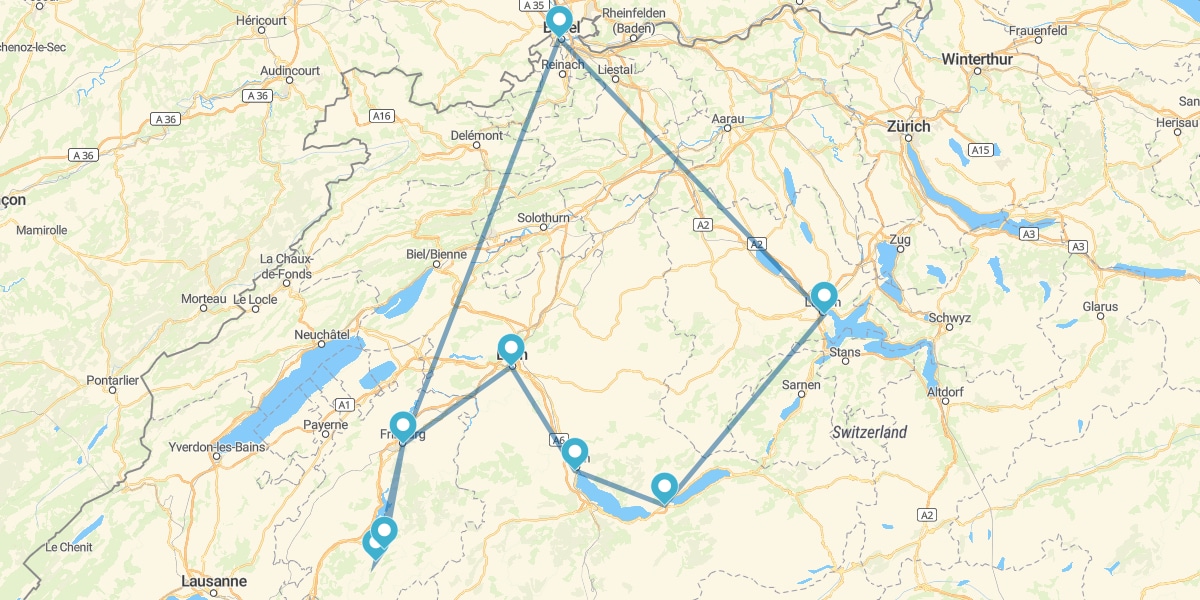 Percorso sul Tetto d'Europa