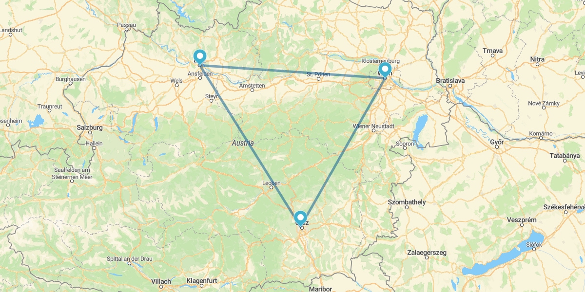 Speciale Mercatini di Natale in macchina a Vienna, Alta Austria e Stiria