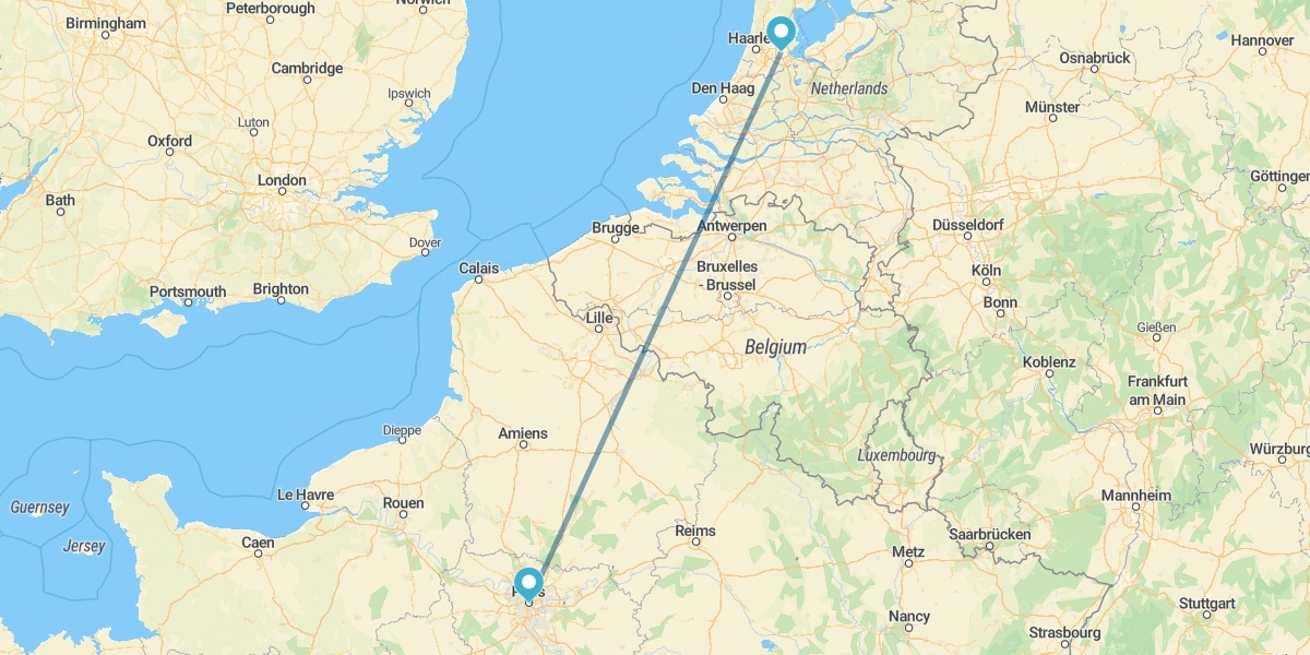 Parigi e Amsterdam in treno