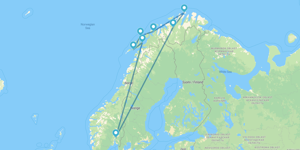 Da Oslo a Capo Nord e alle Isole Lofoten