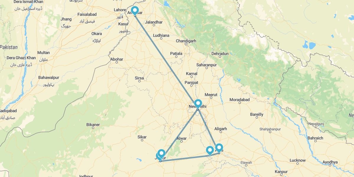 Triangolo d'Oro e Amritsar