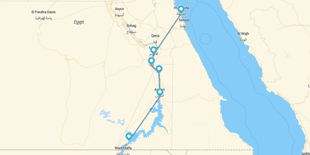 Hurghada e 7 notti in Crociera