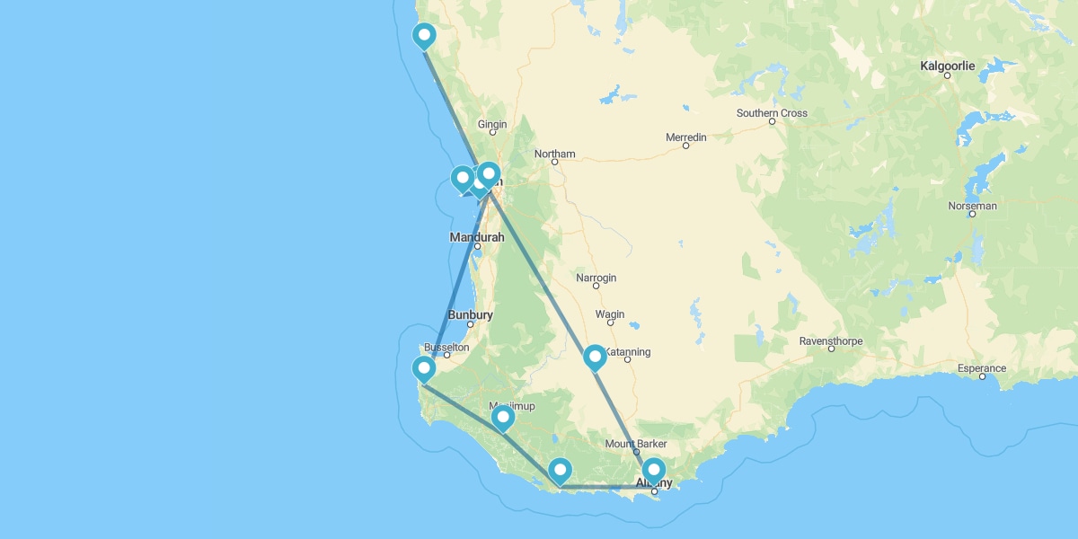 Percorso per l'Ovest Australiano