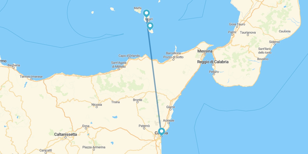 Catania, Lipari e Vulcano