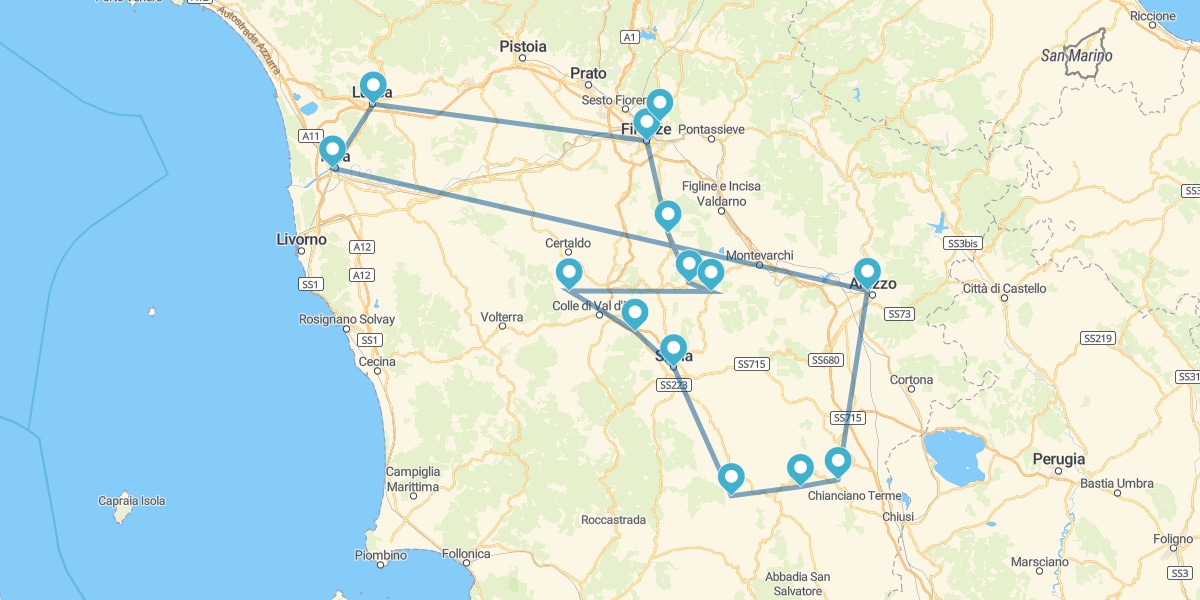 Percorso attraverso la Toscana più autentica