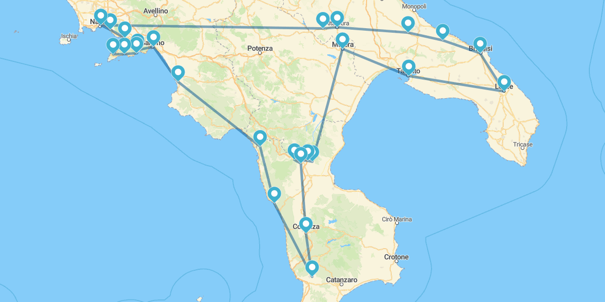 Percorso per il Sud