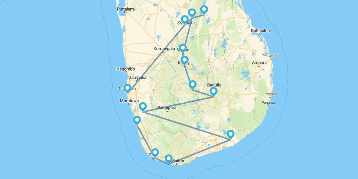 Colombo, Sigiriya, Kandy, Nuwara Eliya e Yala con autista privato