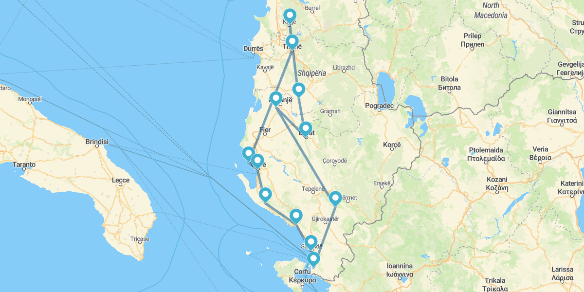 Dal Nord al Sud dell’Albania