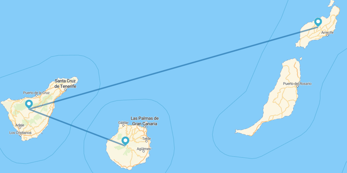 Gran Canaria, Tenerife e Lanzarote con auto a noleggio