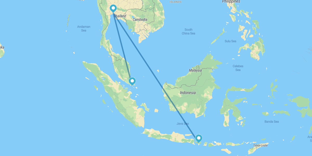 Bangkok, Singapore e Bali