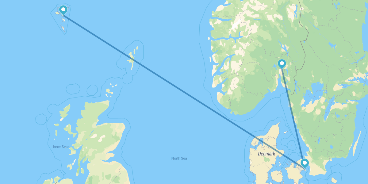 Oslo, Copenaghen e Isole Faroe