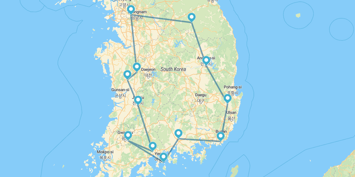 Itinerario coreano classico