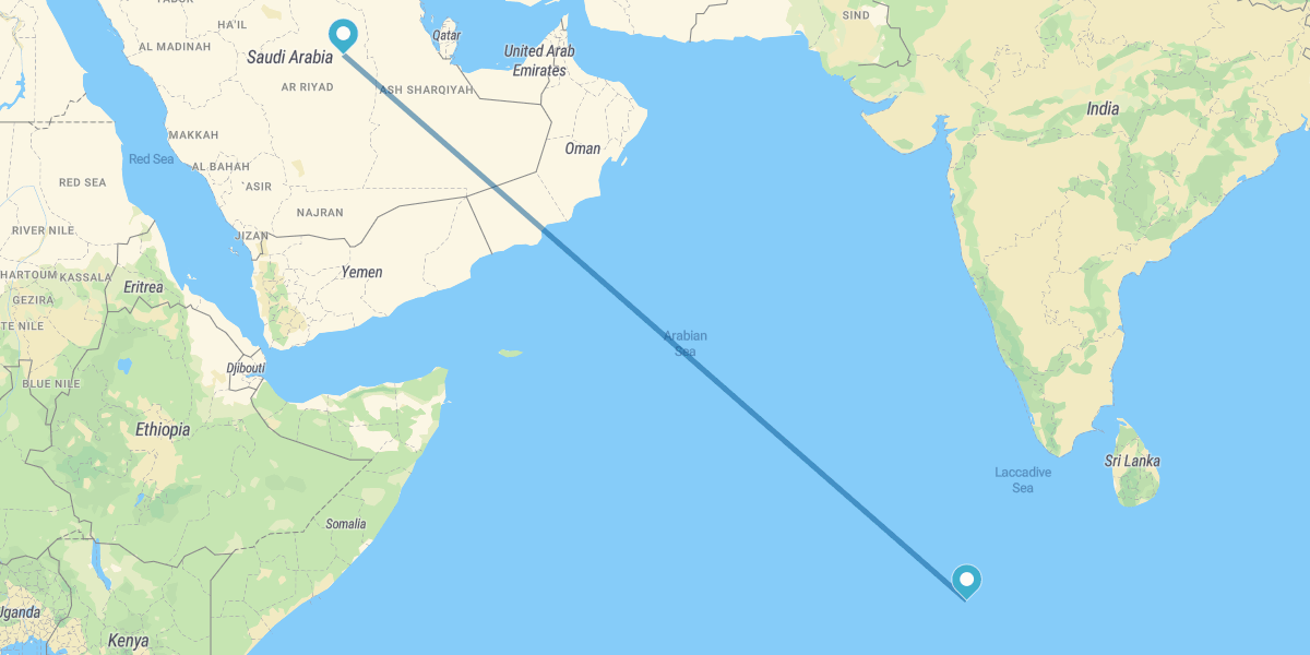 Riyadh e Maldive