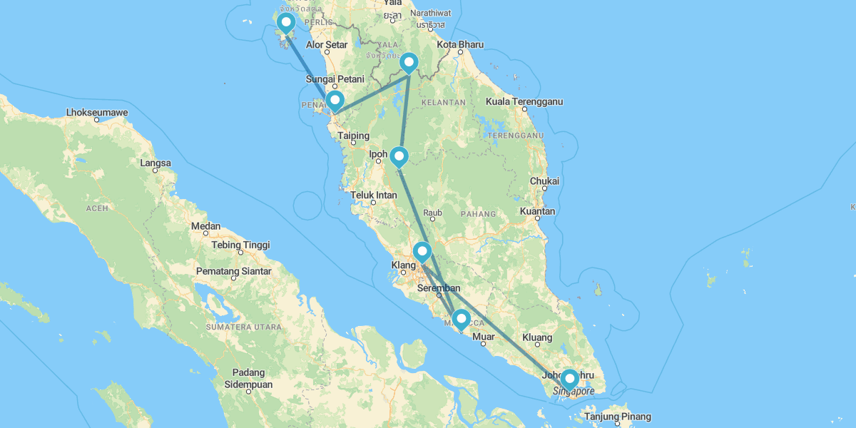 Singapore, Malesia peninsulare e Langkawi