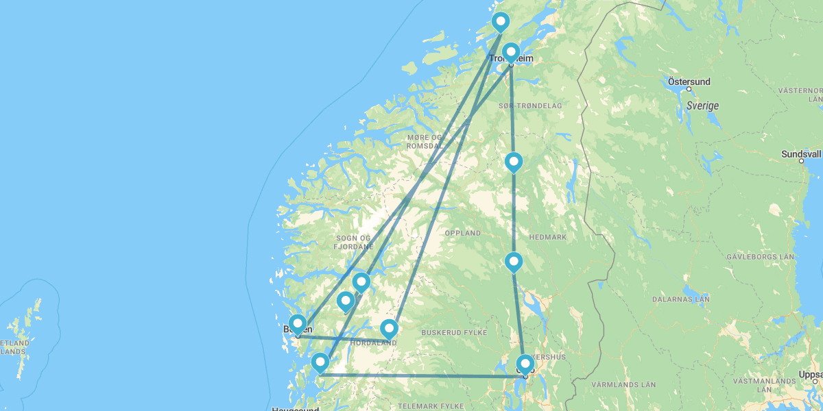 Fiordi Norvegesi con Oslo e la crociera Havila