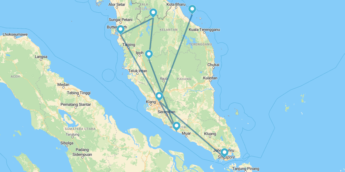 Singapore, Malesia peninsulare e Isole Perhentian